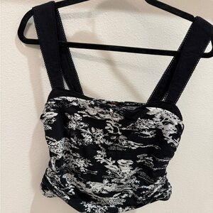Free People Two Tone Crop Tank Top